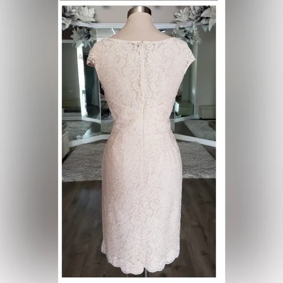 Watters Maids Lauren Lace Dress. Size 10 - Picture 3 of 4